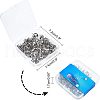 304 Stainless Steel Stud Earring Findings STAS-UN0003-42P-7