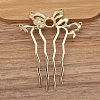Alloy Hair Comb Findings PW-WGEAC7C-07-1