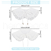 HOBBIESAY 2Pcs 2 Styles Detachable Embroidered False Collars DIY-HY0001-95-2