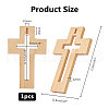 Wood Pendants FIND-WH0161-45-2