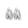 Brass Rhinestone Pendants KK-E793-02P-1