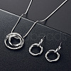 Alloy Rhinestone Earrings & Pendant Necklaces Sets WGB112B-01-1