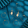 Unicraftale DIY Big Circle Drop Earrings Makinig Kit DIY-UN0004-08-2