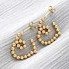 304 Stainless Steel Stud Earrings EJEW-Z118-03G-1