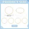 Unicraftale 30Pcs Brass Linking Rings KK-UN0002-64-3
