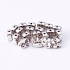 Tibetan Style Alloy Human Face Beads X-TIBEP-GC184-AS-NR-2