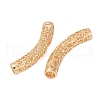 Hollow Out Brass Tube Beads KK-G532-01G-2