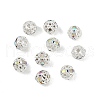 Brass Rhinestone Beads X-RB-A011-6mm-28S-4