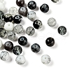 10 Style Spray Painted & Drawbench Transparent & Baking Painted Glass Beads GLAA-YW0001-26C-5