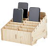 14-Grid Detachable Wooden Cell Phone Storage Box AJEW-WH0348-154B-1