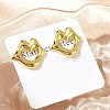 Lip 304 Stainless Steel Stud Earrings EJEW-A125-57G-1