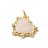 Brass Pave Cubic Zirconia with Enamel Charms KK-Q098-20G-B-2