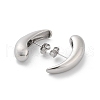 304 Stainless Steel Stud Earrings EJEW-H115-18P-2