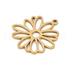 5Pcs 201 Stainless Steel Pendants STAS-K299-03A-G-2