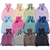 Burlap Packing Pouches Drawstring Bags ABAG-BC0001-15-1