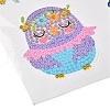 DIY Owl Diamond Painting Stickers Kits For Kids DIY-O016-02-4