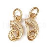 Brass Hook and S-Hook Clasps KK-P310-18G-1