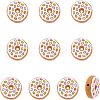 CHGCRAFT 10Pcs Food Grade Eco-Friendly Silicone Focal Beads SIL-CA0001-44-1