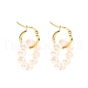 Mother's Day Jewellery 304 Stainless Steel Hoop Earrings EJEW-JE04327-1