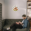 MDF Printed Wall Clock HJEW-WH0058-017-7