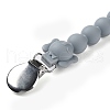 Elephant Silicone Baby Pacifier Holder Chains SIL-P004-C01-3