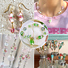 Craftdady Handmade Foil Glass Lampwork Beads LAMP-CD0001-04-8