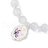 Mother's Day Jewellery Natural Pearl & Round Cat Eye & Glass Beaded Bracelets BJEW-C068-06S-3
