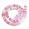 Transparent Crackle Glass Beads X-GLAA-S192-003-2