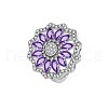 Flower Brass Micro Pave Cubic Zirconia Jewelry Set FS-WG0AAA8-01-5