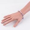 Gemstone Stretch Bracelets BJEW-JB02414-04-3