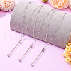 4Pcs Brass Satellite Chain Necklaces NJEW-TAC0022-6