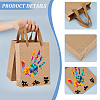 Folding Paper Gift Bags with Handle ABAG-WH0045-21C-5