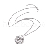 3Pcs 3 Style 304 Stainless Steel & Brass Macrame Pouch Empty Stone Holder for Pendant Necklaces Making NJEW-JN04443-3