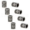 Unicraftale 8Pcs 316 Surgical Stainless Steel European Beads STAS-UN0061-39-1