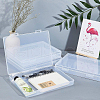 Transparent Plastic Bead Containers CON-BC0006-06B-7