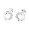 Tarnish Resistant Smooth 304 Stainless Steel Charms STAS-M281-04P-2