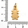 Girl 304 Stainless Steel Pendants STAS-M121-06G-3