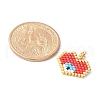 Handmade Loom Pattern MIYUKI Glass Seed Beads PALLOY-MZ00606-5