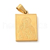 Mother's Day Theme PVD Vacuum Plating 304 Stainless Steel Pendants STAS-D069-01C-G-1