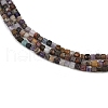 Natural Purple Fluorite Beads Strands G-RM2025-D51-2x2mm-4