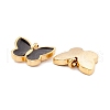 PVD Vacuum Plating 304 Stainless Steel Enamel Pendants STAS-G255-18G-3