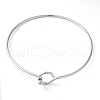 Non-Tarnish 304 Stainless Steel Torque Bangles BJEW-I317-01P-1