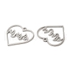 Non-Tarnish 304 Stainless Steel Pendants STAS-L020-011P-2