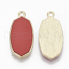 Eco-Friendly Alloy Enamel Pendants PALLOY-R110-07C-2