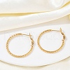 304 Stainless Steel Hoop Earrings For Women EJEW-B114-02B-G-2