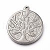 Non-Tarnish 304 Stainless Steel Pendants STAS-Z014-05P-1