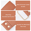 Gorgecraft 2Pcs 2 Style Leather Tape Measure Clip for Belt AJEW-GF0007-76-6