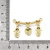 Brass Micro Pave Cubic Zirconia Pendants KK-Q066-15A-G-3