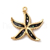 304 Stainless Steel Pave Natural Shell Pendants STAS-D362-05G-1