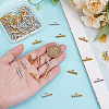 GOMAKERER 80Pcs 2 Colors Tibetan Style Alloy Chandelier Component Links FIND-GO0003-11B-3